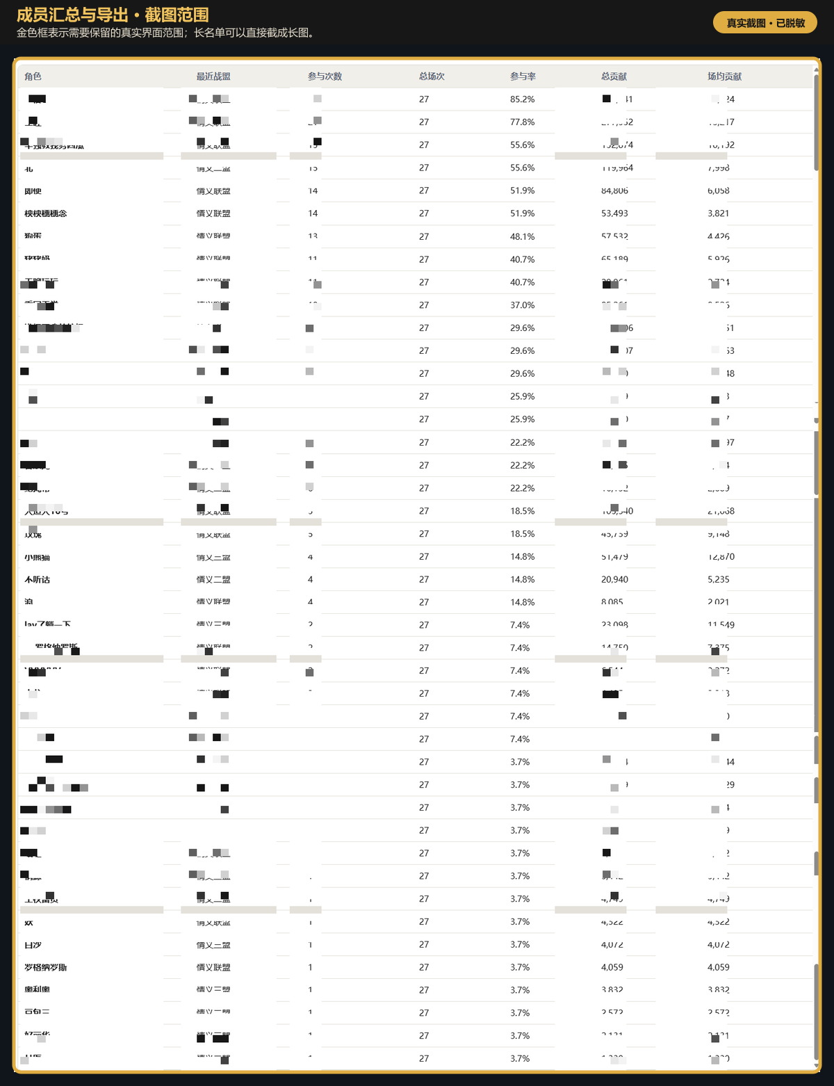 Excel / PDF 导出与成员汇总：选择场次真实位置示例